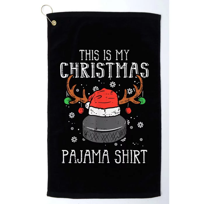 This Is My Christmas Shirt Ice Hockey Xmas Sports Boy Platinum Collection Golf Towel