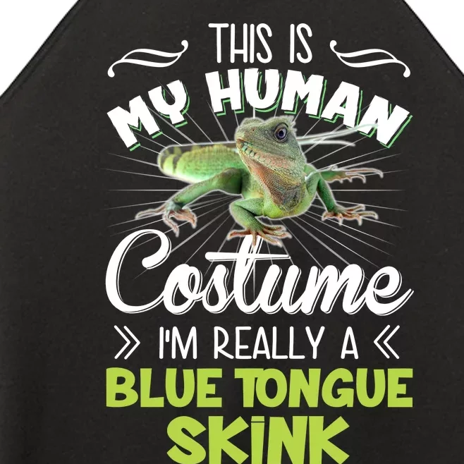 This Is My Human Costume IM Really A Blue Tongue Skink Women’s Perfect Tri Rocker Tank