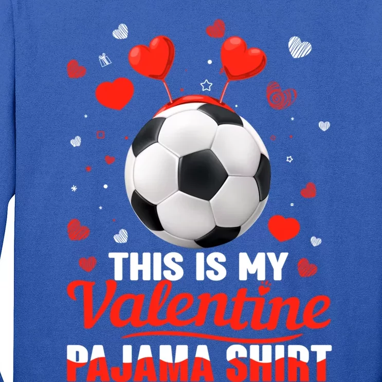 This Is My Valentine Pajama Gift Headband Soccer Players Gift Long Sleeve Shirt