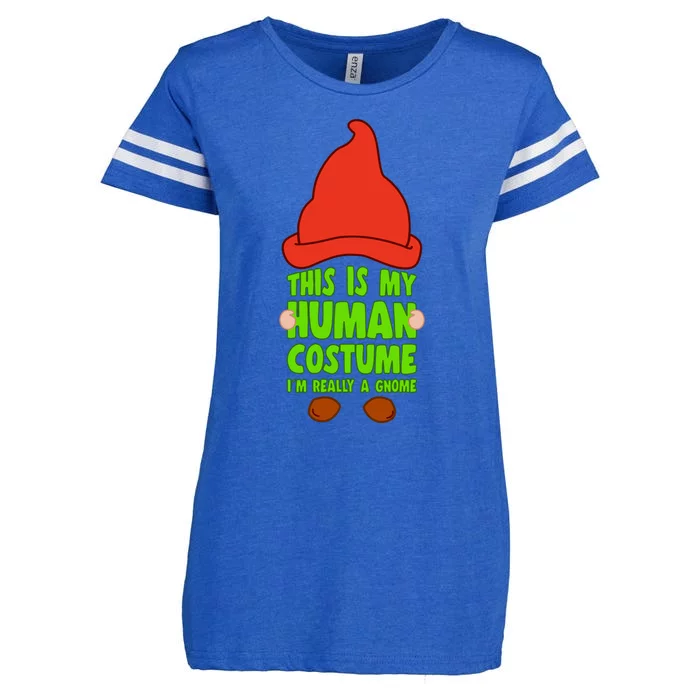 This Is My Human Costume I´M A Gnome Yard Garden Gnome Enza Ladies Jersey Football T-Shirt