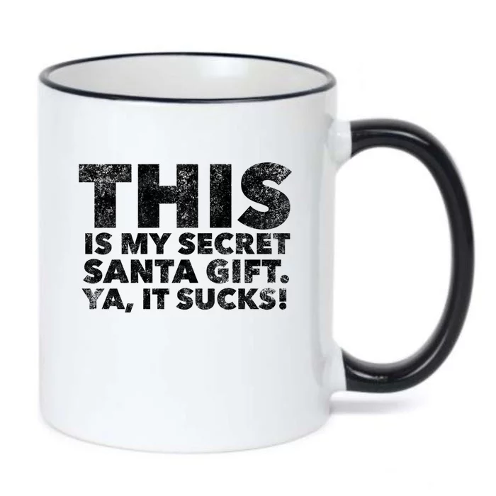 This Is My Secret Santa Gift Sucks Funny Christmas Quote Gift Black Color Changing Mug