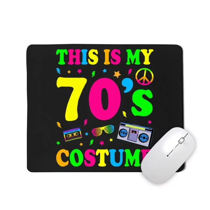 This Is My 70s Costume Funny Groovy Peace Halloween Mousepad