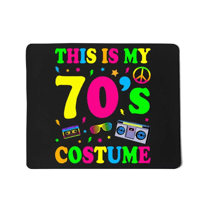 This Is My 70s Costume Funny Groovy Peace Halloween Mousepad