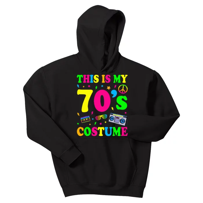 This Is My 70s Costume Funny Groovy Peace Halloween Kids Hoodie