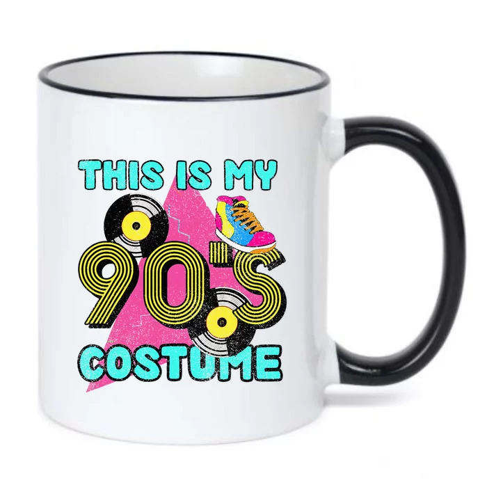 This Is My 90s Costume 1990s Theme Party Vinyl Nineties Black Color Changing Mug