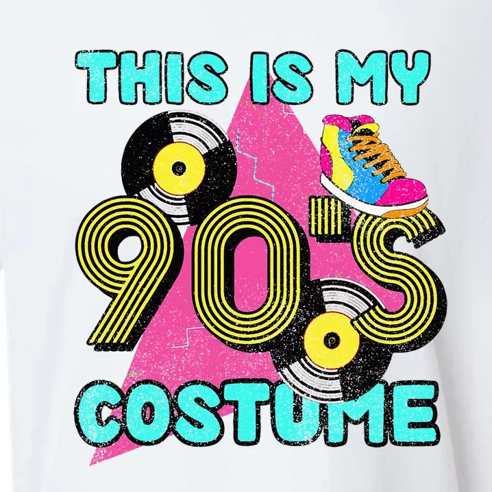 This Is My 90s Costume 1990s Theme Party Vinyl Nineties Sueded Cloud Jersey T-Shirt