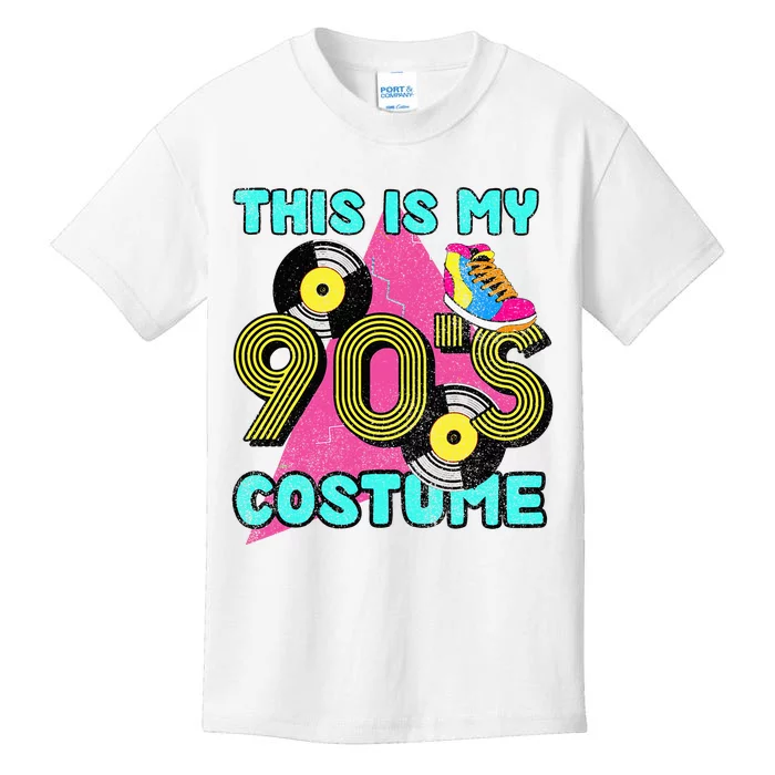 This Is My 90s Costume 1990s Theme Party Vinyl Nineties Kids T-Shirt