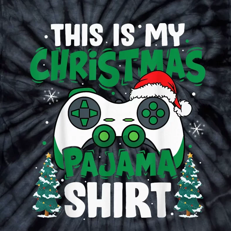 This Is My Christmas Pajama Video Game Gamer Boy Teens Tie-Dye T-Shirt