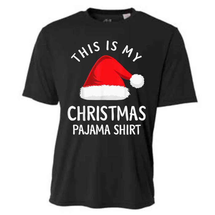 This Is My Christmas Pajama Shirt Funny Christmas Shirt Cooling Performance Crew T-Shirt