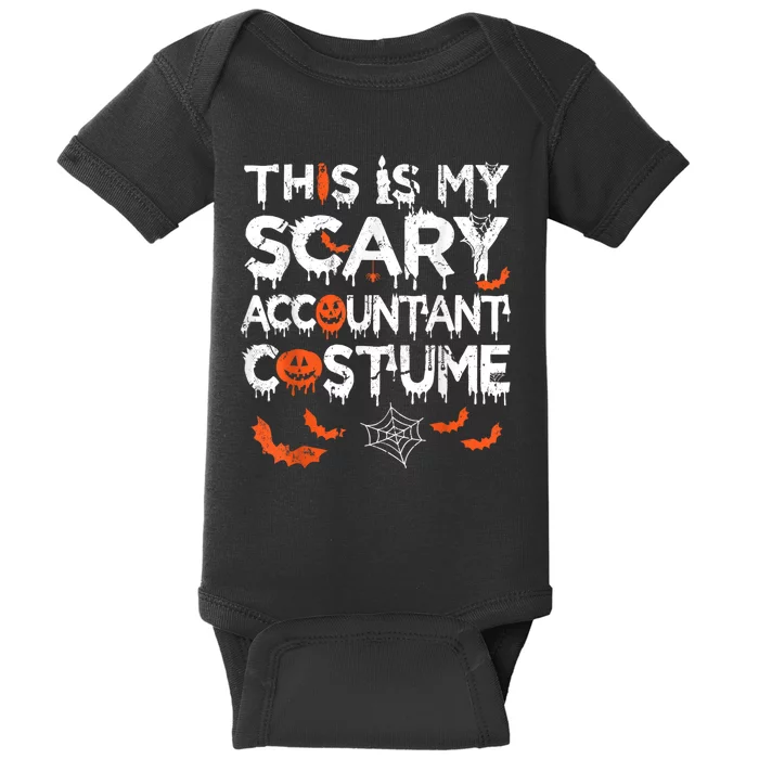 This Is My Scary Accountant Costume Funny Halloween Baby Bodysuit