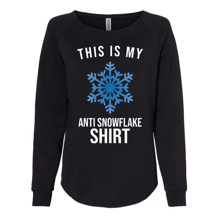 This Is My Anti Snowflake Shirt Winter Womens California Wash Sweatshirt