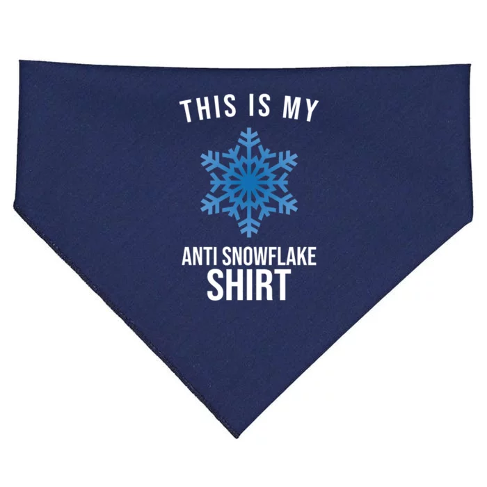 This Is My Anti Snowflake Shirt Winter USA-Made Doggie Bandana