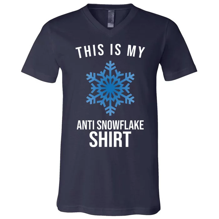 This Is My Anti Snowflake Shirt Winter V-Neck T-Shirt