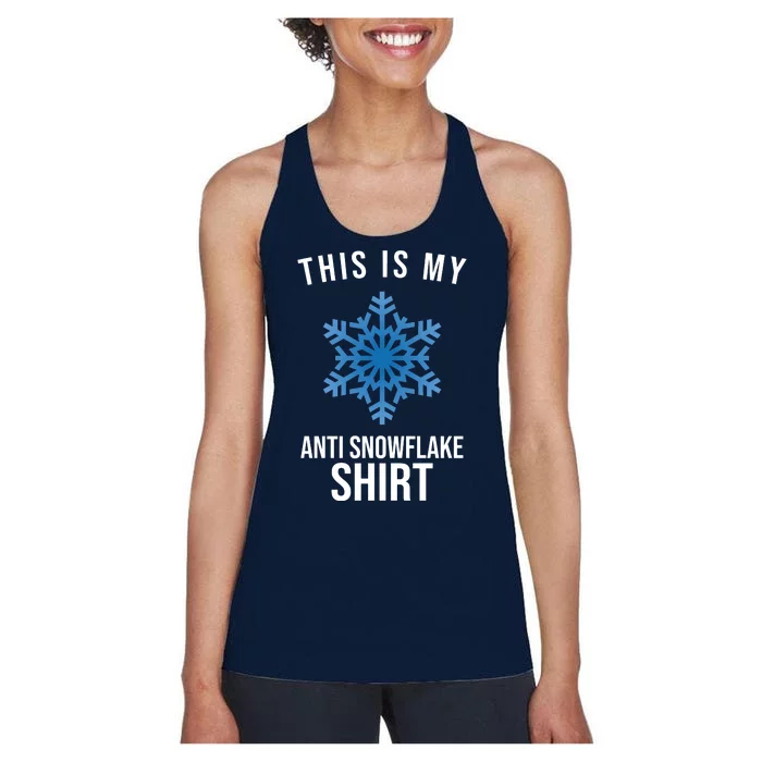 This Is My Anti Snowflake Shirt Winter Women's Racerback Tank