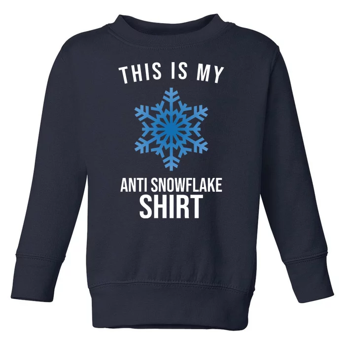 This Is My Anti Snowflake Shirt Winter Toddler Sweatshirt