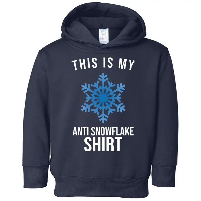 This Is My Anti Snowflake Shirt Winter Toddler Hoodie