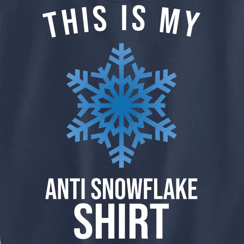 This Is My Anti Snowflake Shirt Winter Kids Sweatshirt