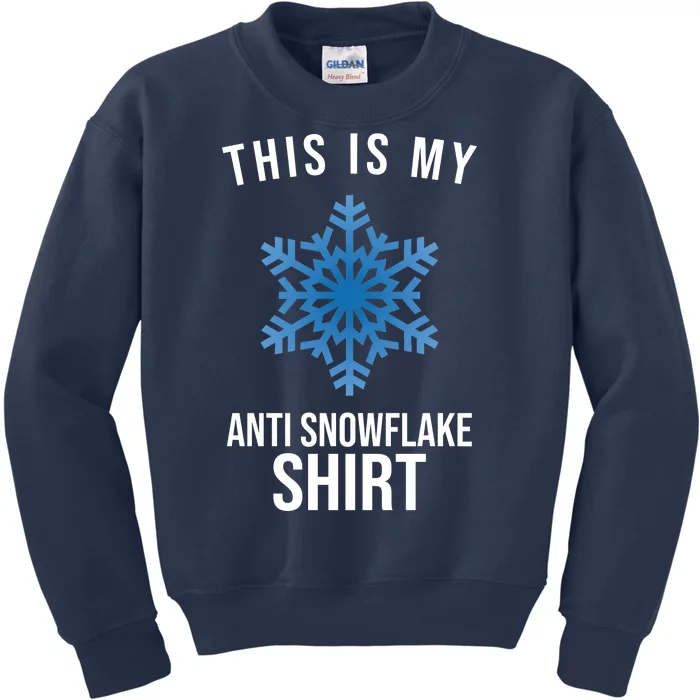 This Is My Anti Snowflake Shirt Winter Kids Sweatshirt