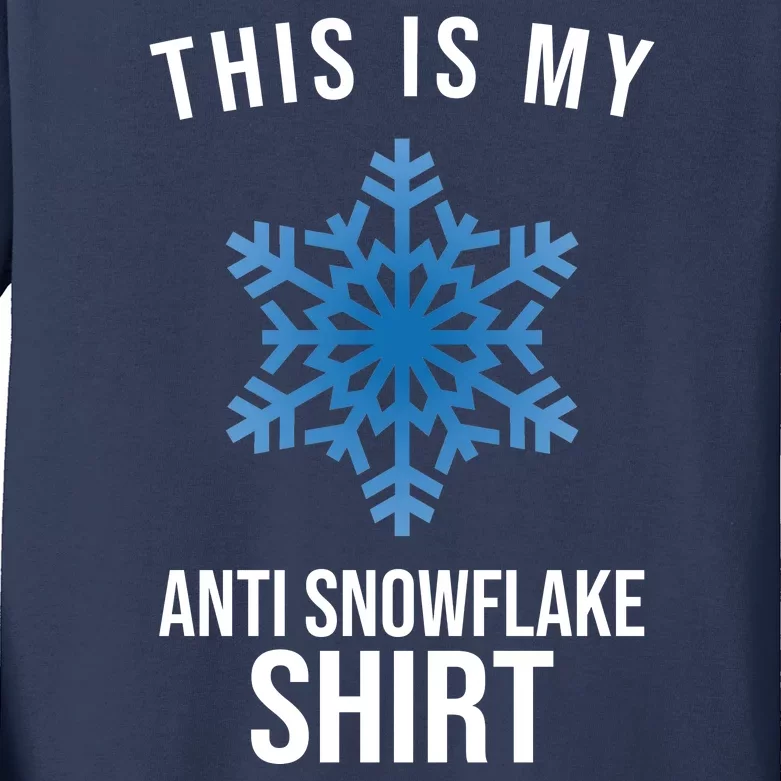 This Is My Anti Snowflake Shirt Winter Kids Long Sleeve Shirt