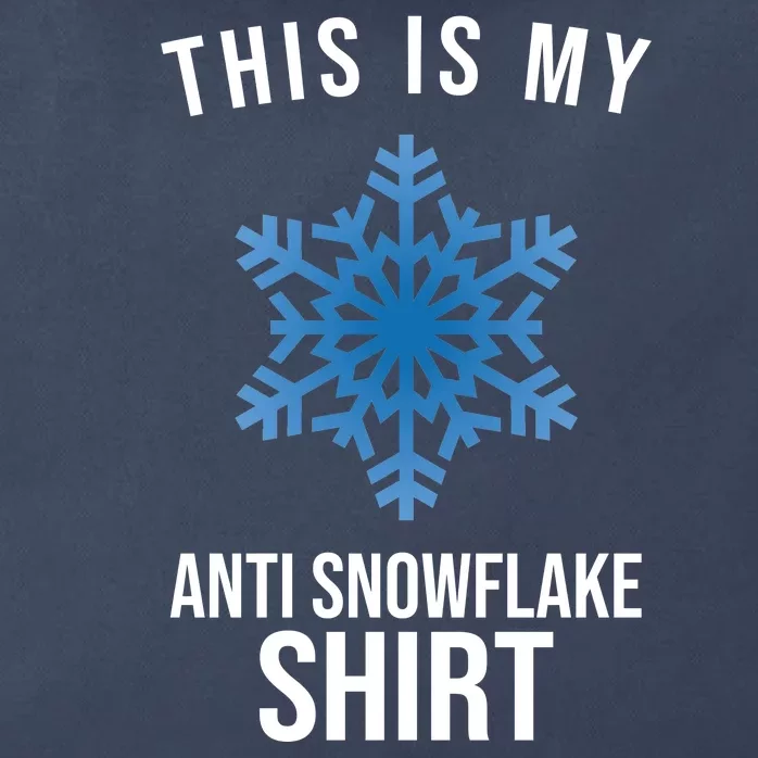 This Is My Anti Snowflake Shirt Winter Zip Tote Bag