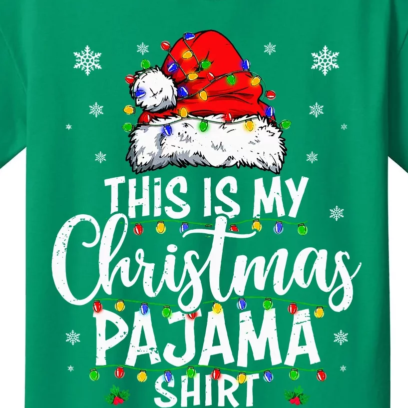 This Is My Christmas Pajama Lights Kids T-Shirt