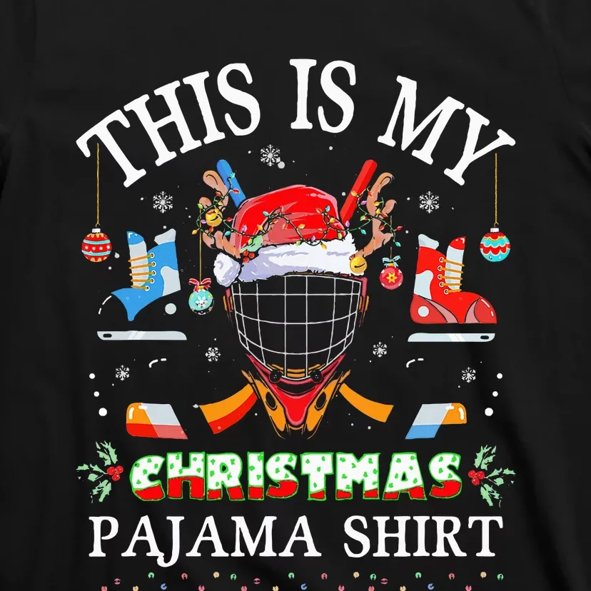 This Is My Christmas Pajama For Hockey Lover T-Shirt