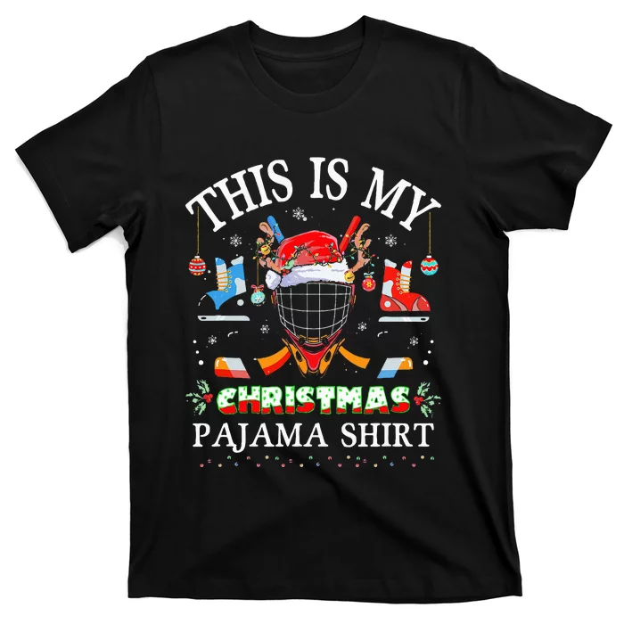 This Is My Christmas Pajama For Hockey Lover T-Shirt