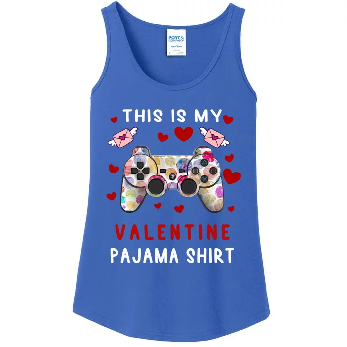 This Is My Valentine Pajama Valentine Gift Gamer Funny Gift Cool Gift Ladies Essential Tank