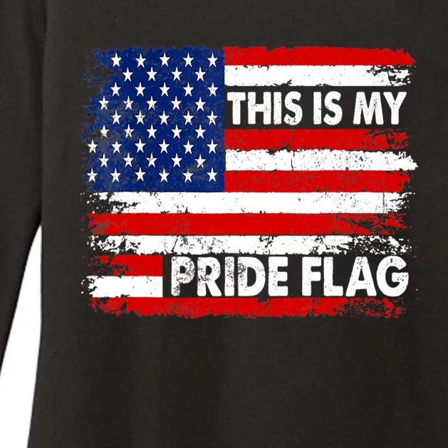 This Is My Pride Flag USA American 4th Of July Patriotic Womens CVC Long Sleeve Shirt