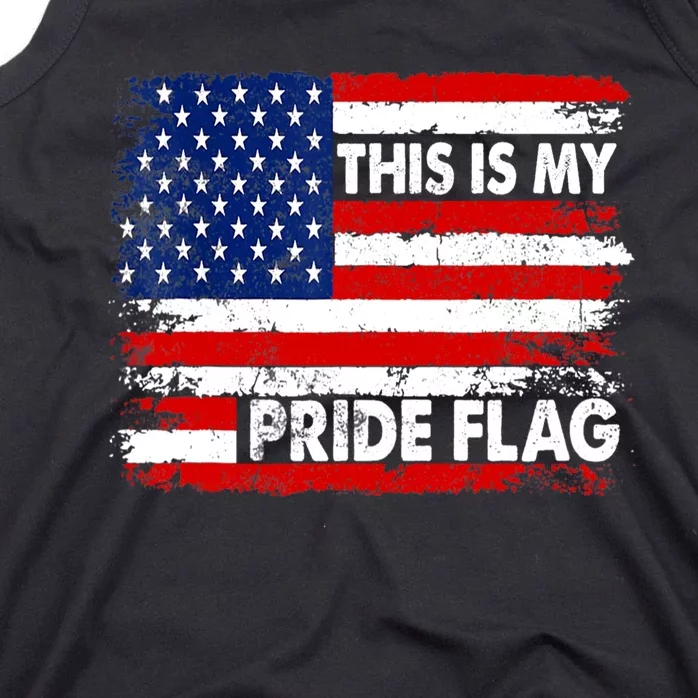 This Is My Pride Flag USA American 4th Of July Patriotic Tank Top