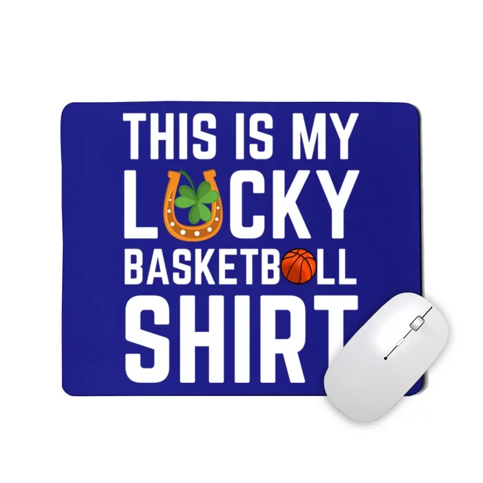 This Is My Lucky Basketball Gift Sport St Patrick's Day Gift Mousepad