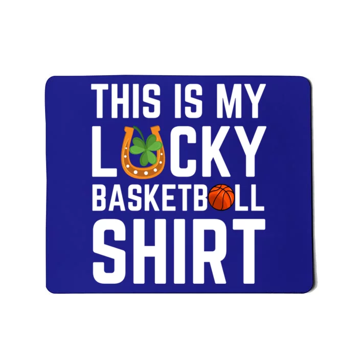 This Is My Lucky Basketball Gift Sport St Patrick's Day Gift Mousepad