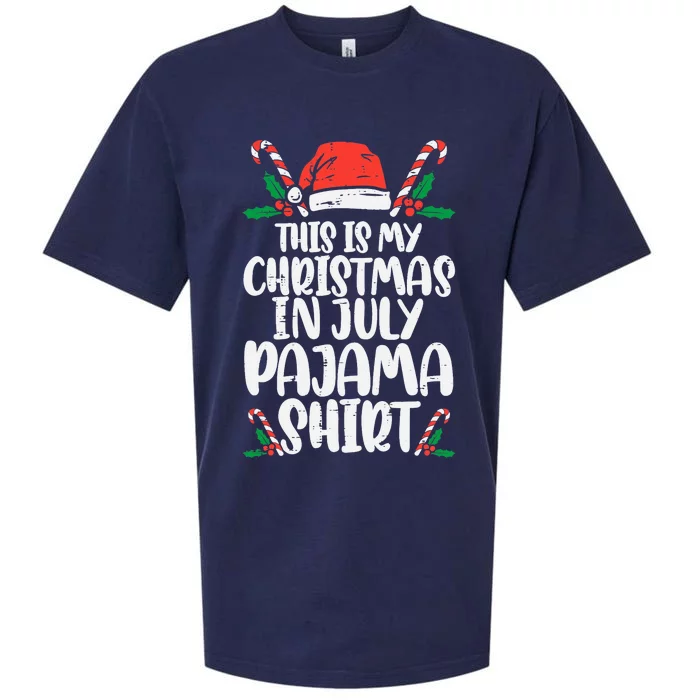 This Is My Christmas In July Pajama Sueded Cloud Jersey T-Shirt