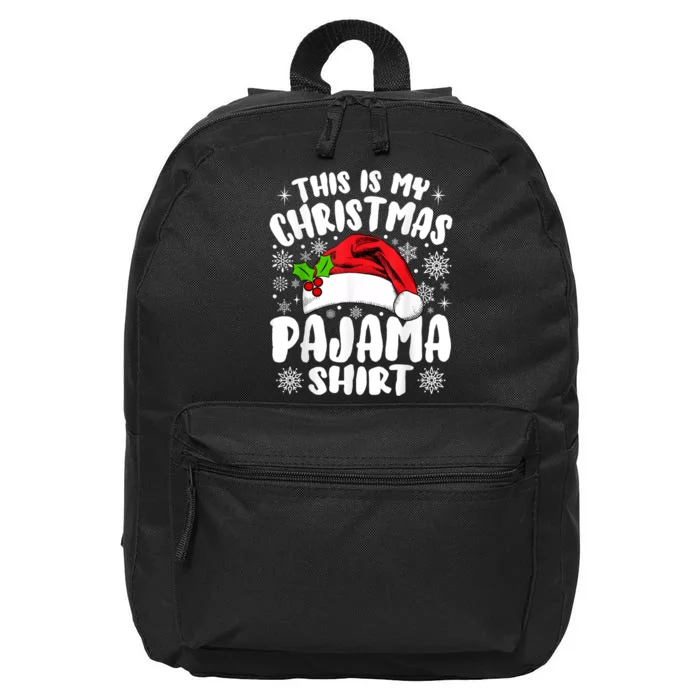 This Is My Christmas Pajama Funny Christmas Outfits 16 in Basic Backpack