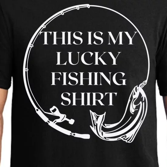 This Is My Lucky Fishing Shirt Pajama Set