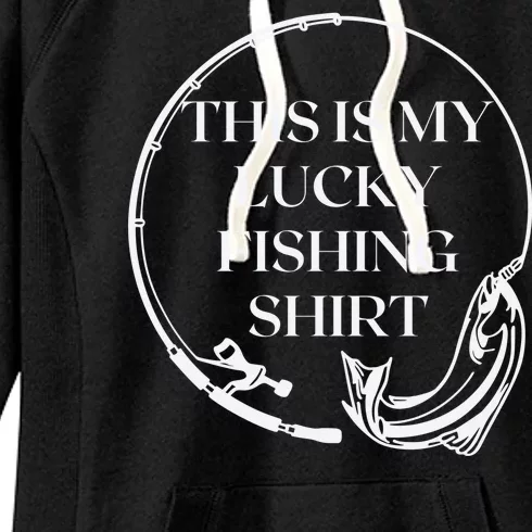 This Is My Lucky Fishing Shirt Women's Fleece Hoodie