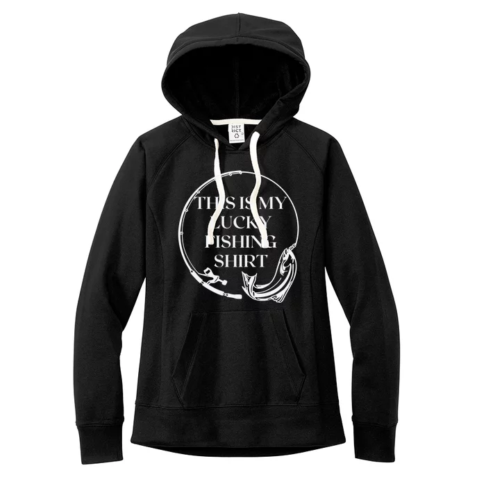 This Is My Lucky Fishing Shirt Women's Fleece Hoodie