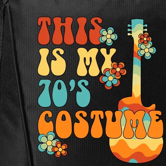 This Is My 70s Costume Funny Groovy Peace Halloween City Backpack