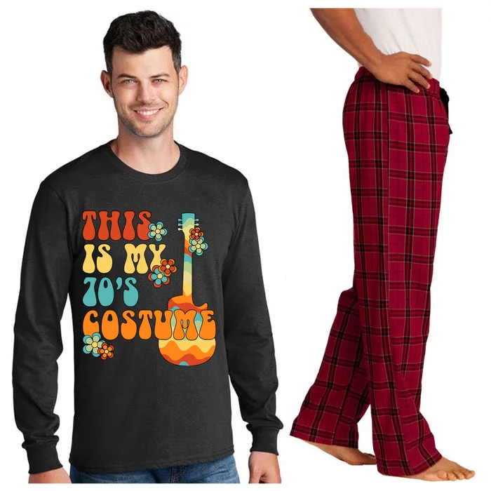 This Is My 70s Costume Funny Groovy Peace Halloween Long Sleeve Pajama Set