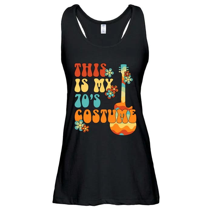 This Is My 70s Costume Funny Groovy Peace Halloween Ladies Essential Flowy Tank