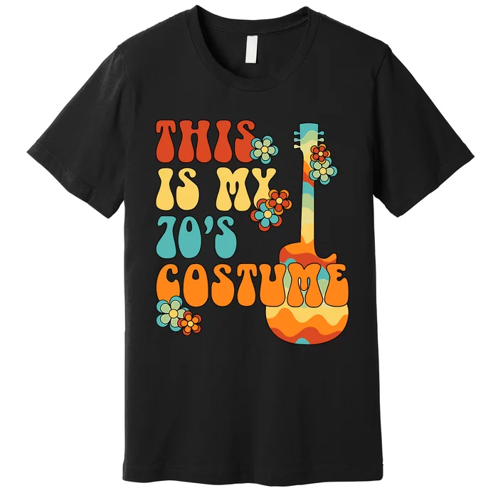 This Is My 70s Costume Funny Groovy Peace Halloween Premium T-Shirt