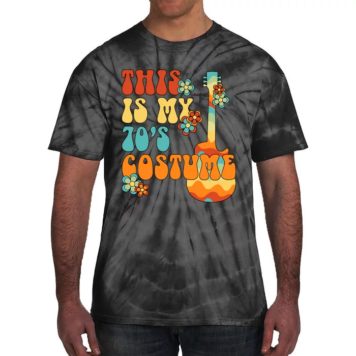 This Is My 70s Costume Funny Groovy Peace Halloween Tie-Dye T-Shirt