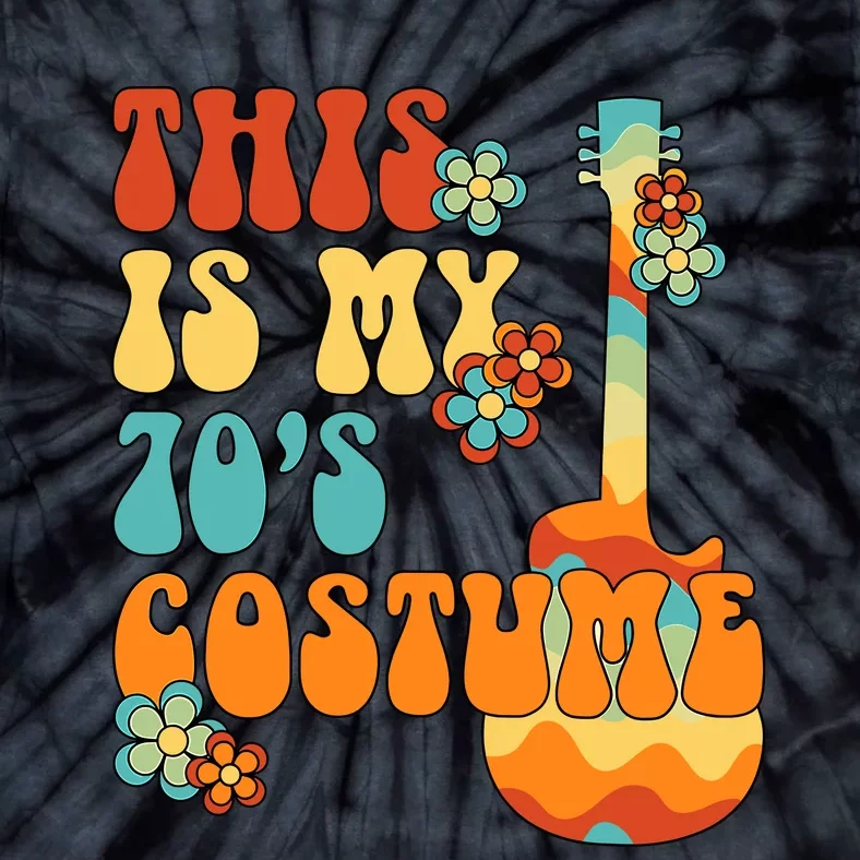 This Is My 70s Costume Funny Groovy Peace Halloween Tie-Dye T-Shirt