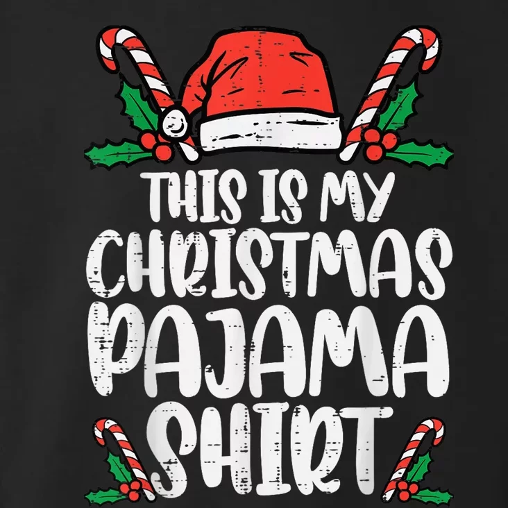 This Is My Christmas Pajama Shirt Funny Xmas PJs  Wo Toddler Hoodie