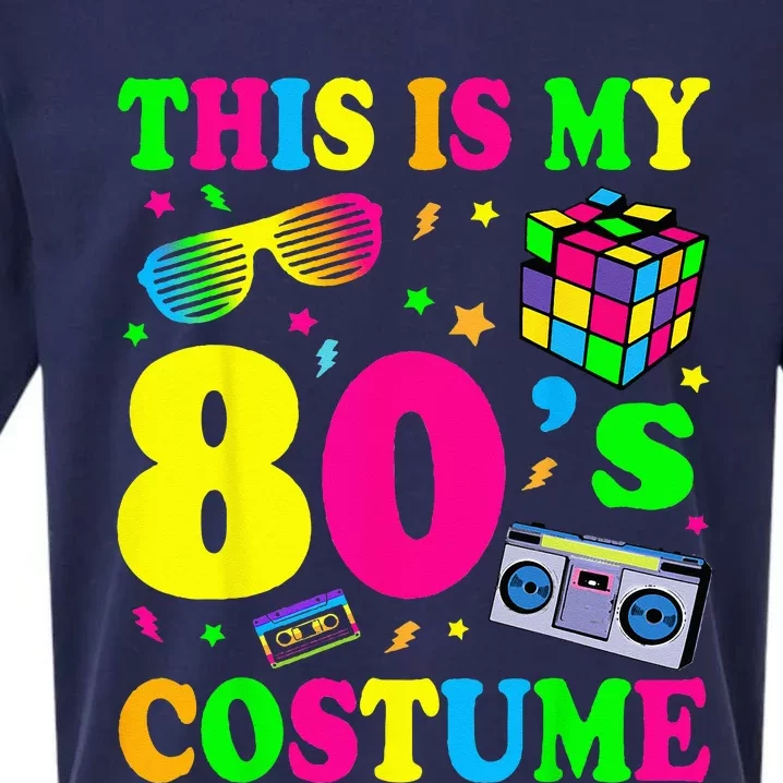 This Is My 80s Costume Fancy Dress Party IdeaHalloween Sueded Cloud Jersey T-Shirt