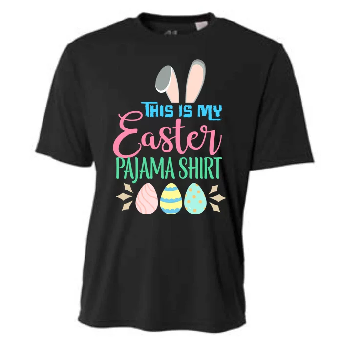 This Is My Easter Pajama Gift Cute Easter Bunny Pajamas Gift Cooling Performance Crew T-Shirt