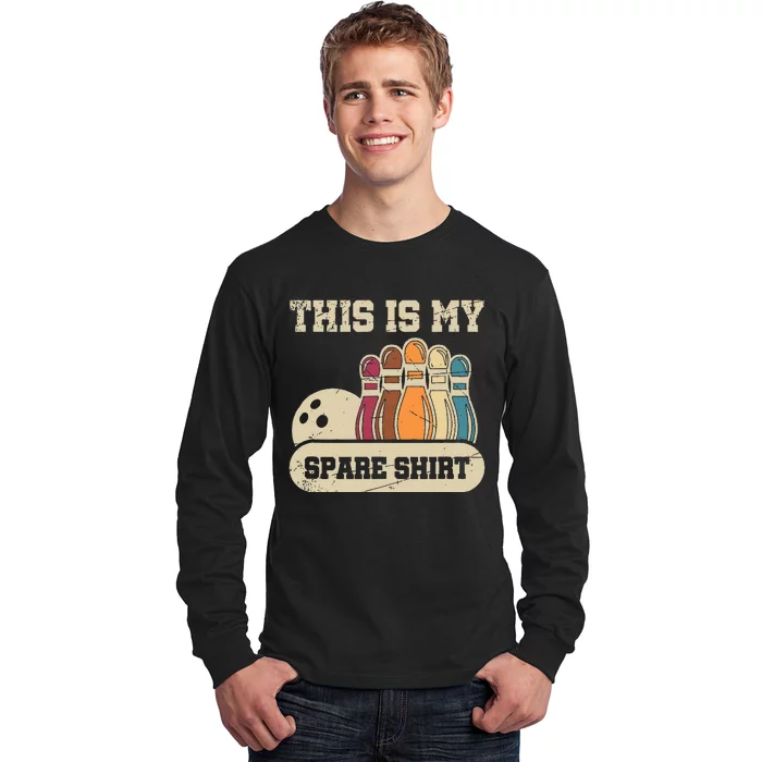 This Is My Spare Bowling Alley Gutter Pins Bowling Long Sleeve Shirt