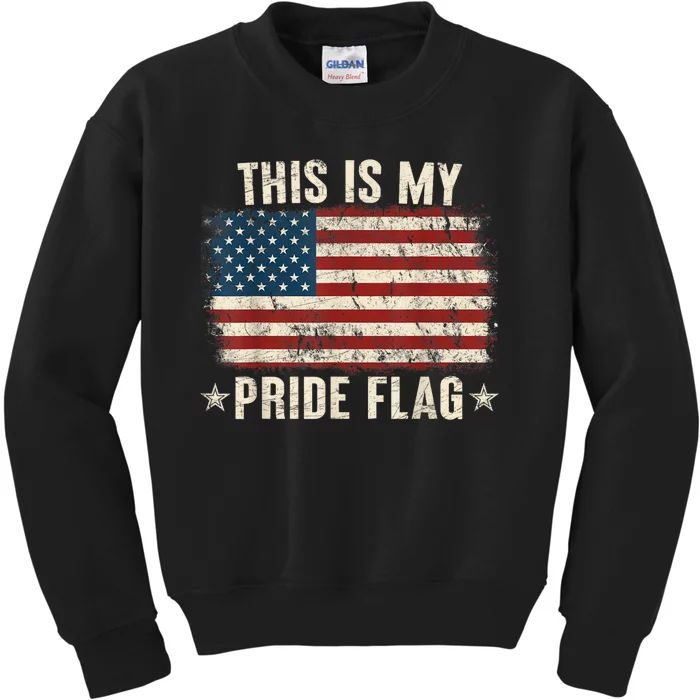 This Is My Pride Flag USA American Kids Sweatshirt