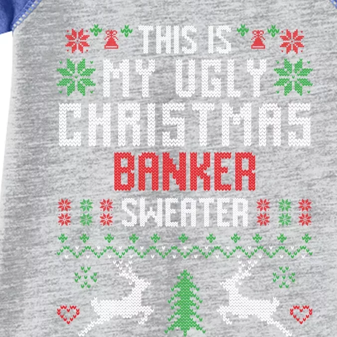 This Is My Ugly Christmas Banker Sweater Gift Infant Baby Jersey Bodysuit