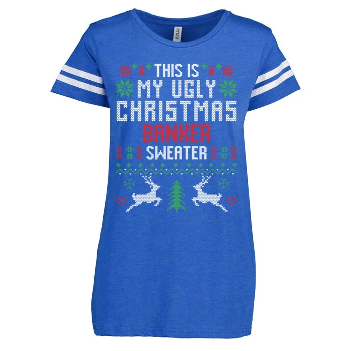 This Is My Ugly Christmas Banker Sweater Gift Enza Ladies Jersey Football T-Shirt